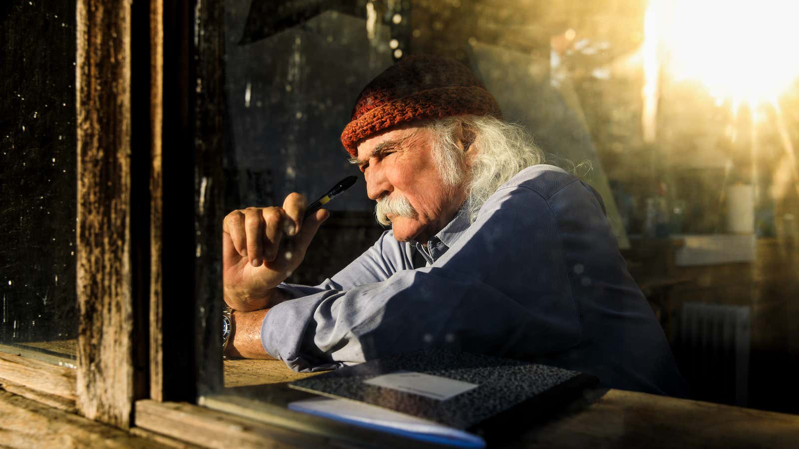 David Crosby has a lot on his mind.