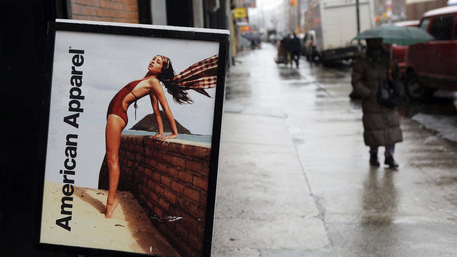 No blue skies for American Apparel.