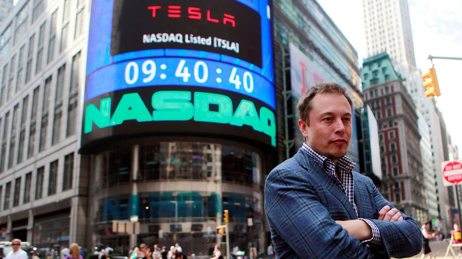 Tesla’s share price has skyrocketed over the past year.