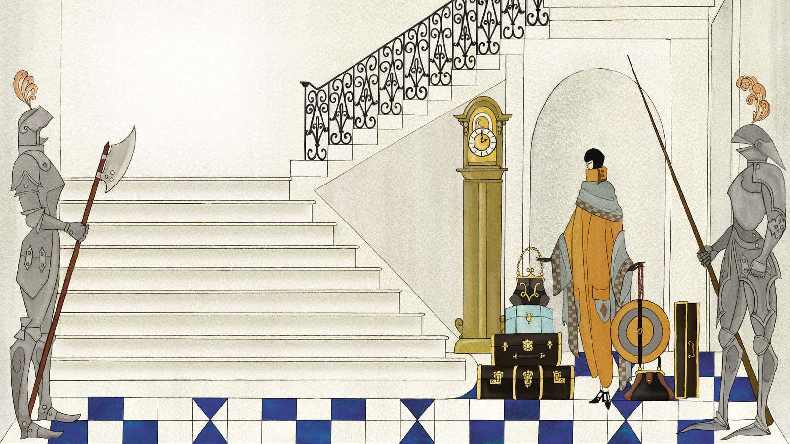 Move-in day. “A Note of Explanation” by Vita Sackville-West,‎ illustrated by Kate Baylay, afterword by Matthew Dennison, published by Chronicle Books 2018 Royal Collection Trust / © Her Majesty Queen Elizabeth II 2018