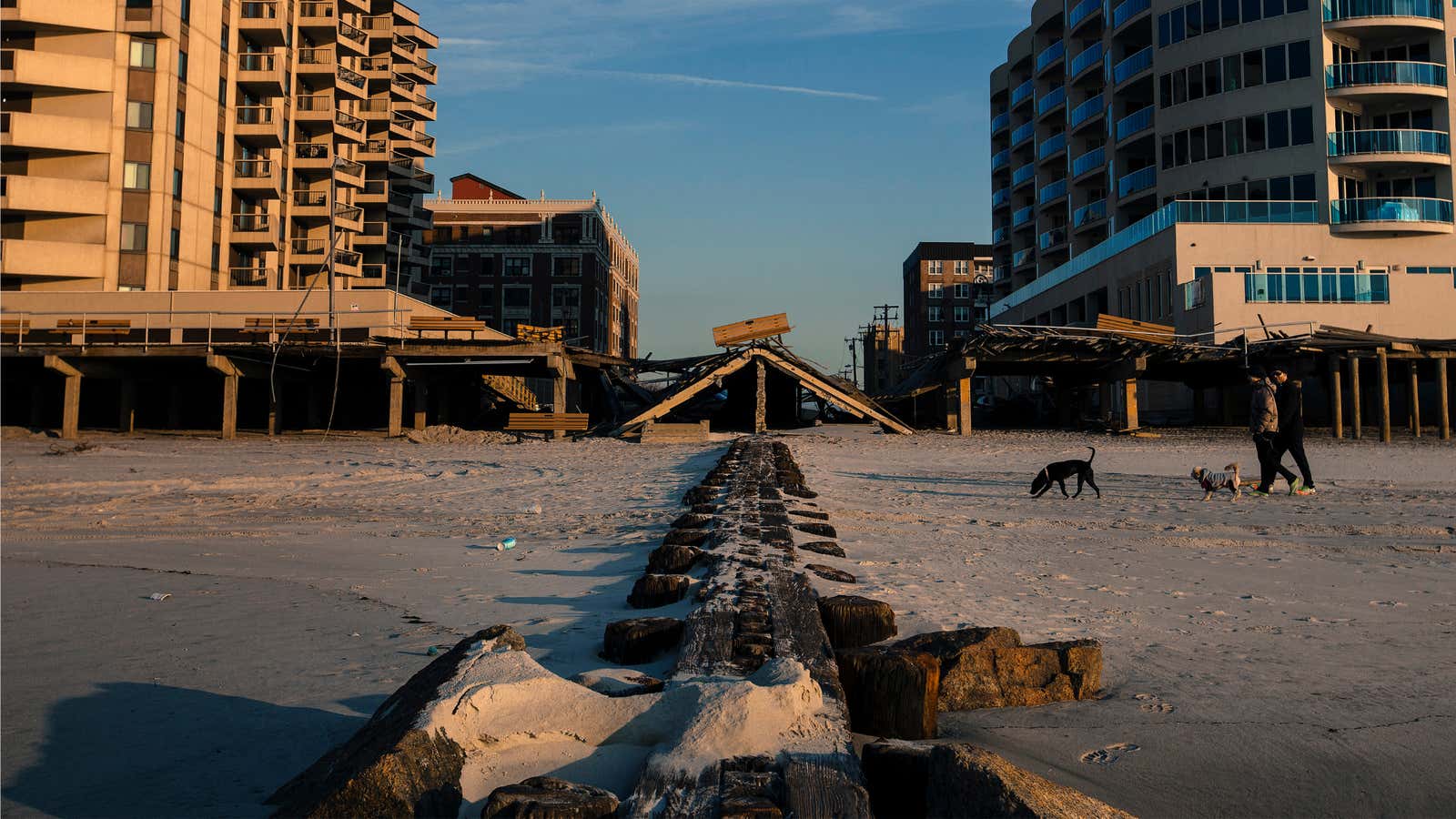 Hurricane Sandy had a devastating effect on beaches and the business around them.