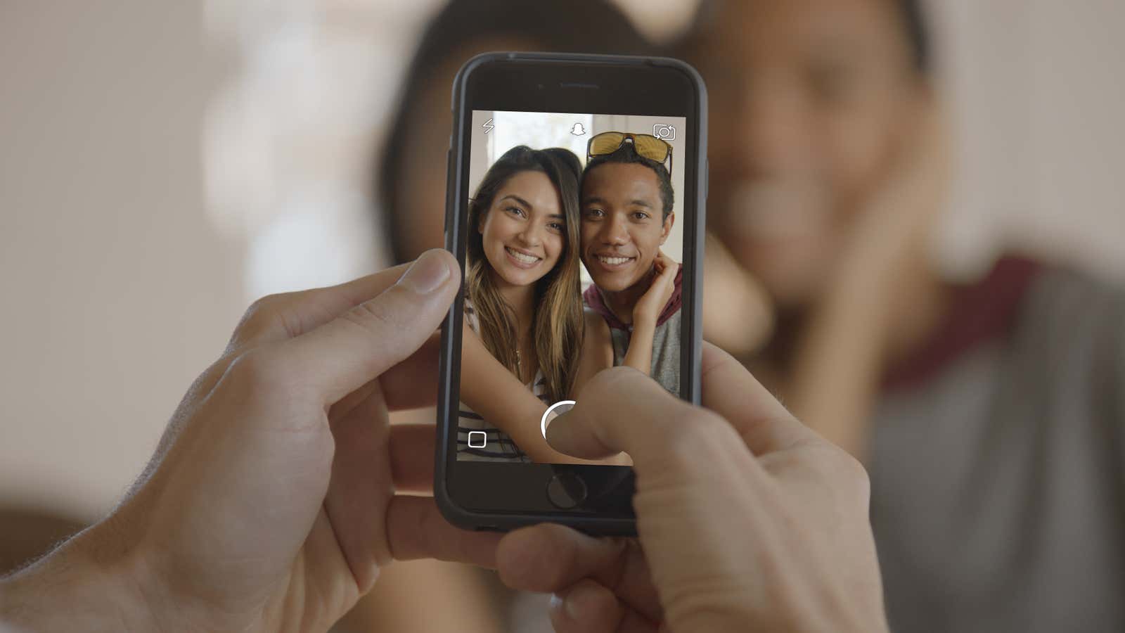 Soon, you could be snapping advertisements instead of people.