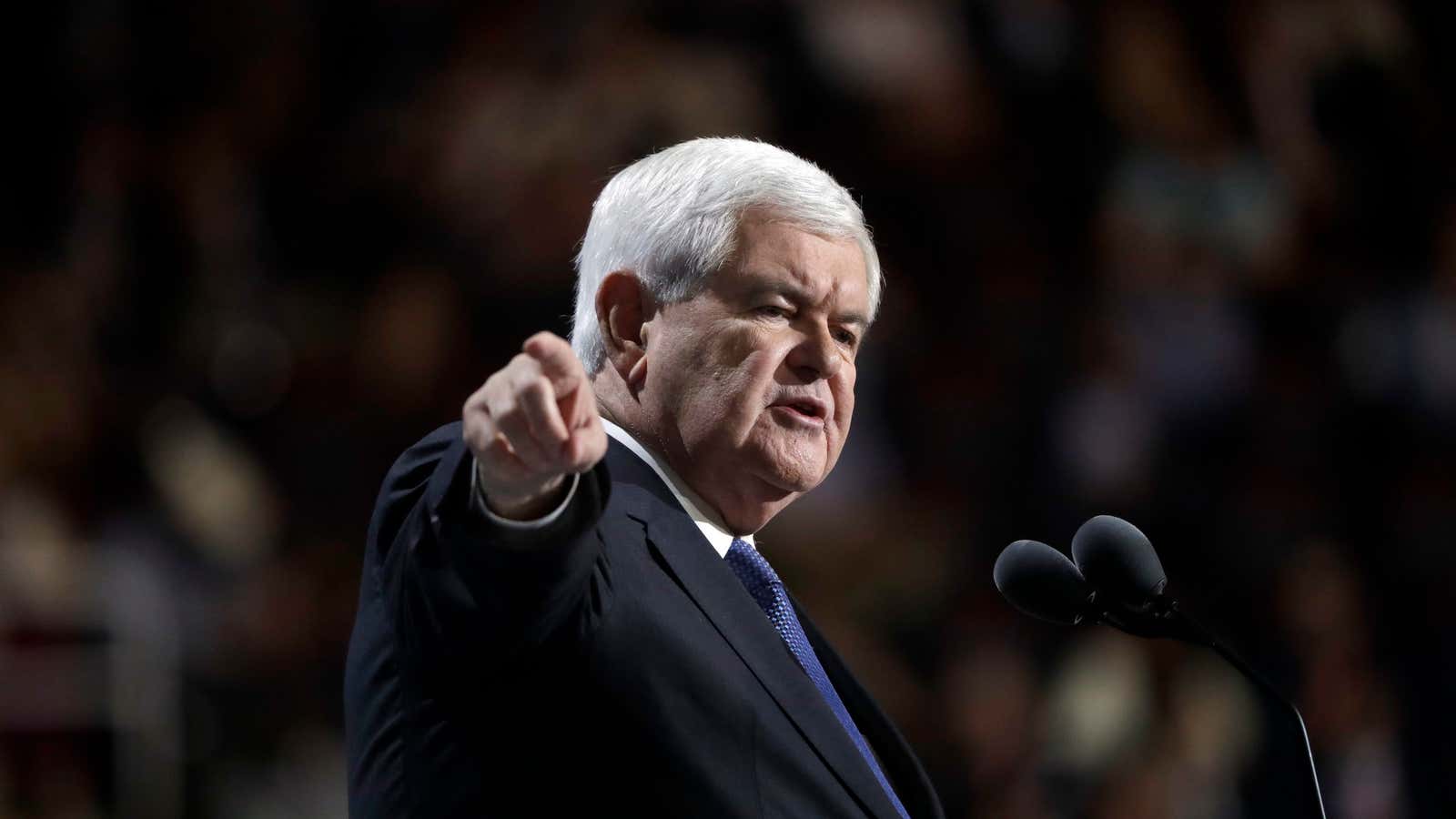 Trump is being “very self-destructive” to his campaign, Gingrich says.