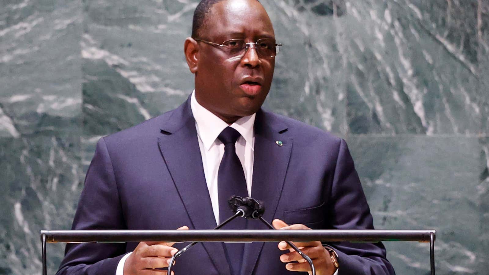 Sall, the African Union chair, raised the subject of African permanence on the UN security council