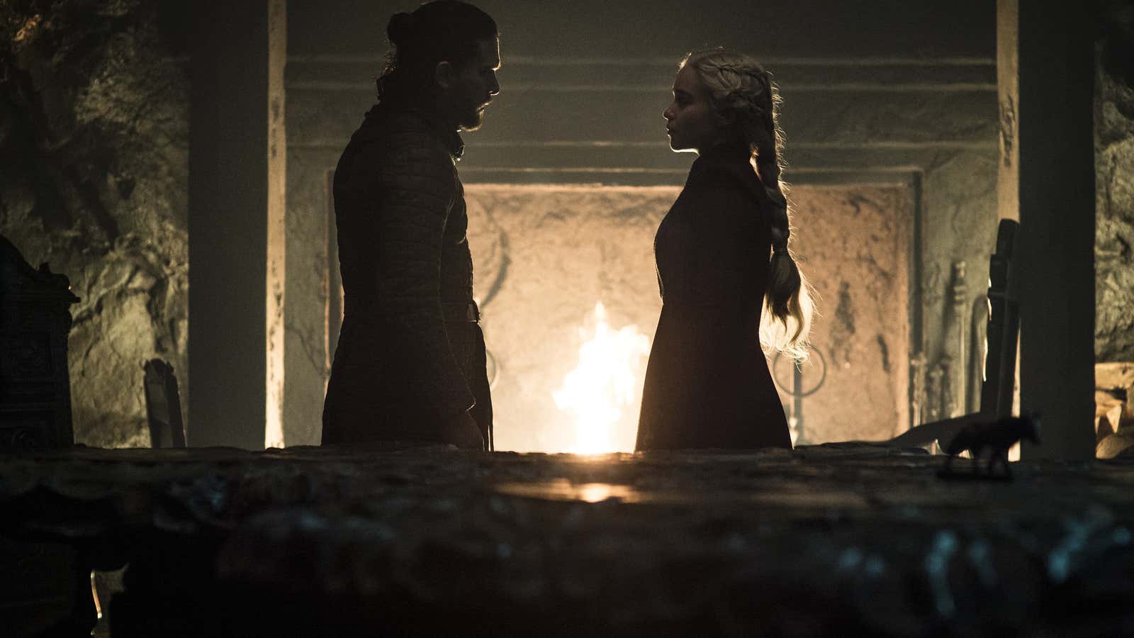 Jon and Dany stare into each others eyes