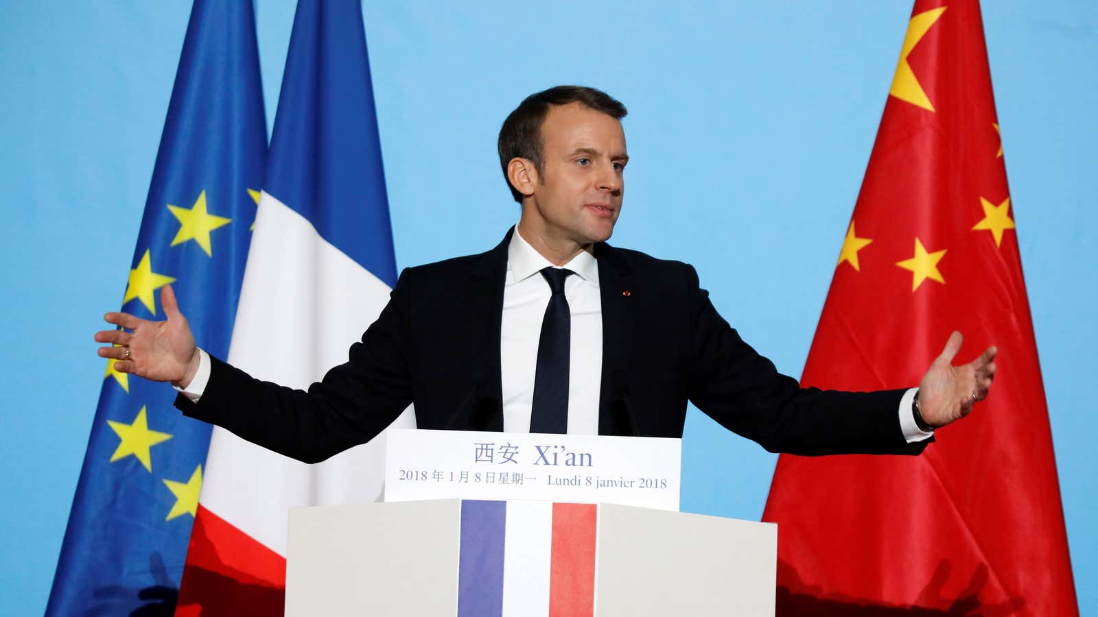 “The future needs France, Europe and China.”