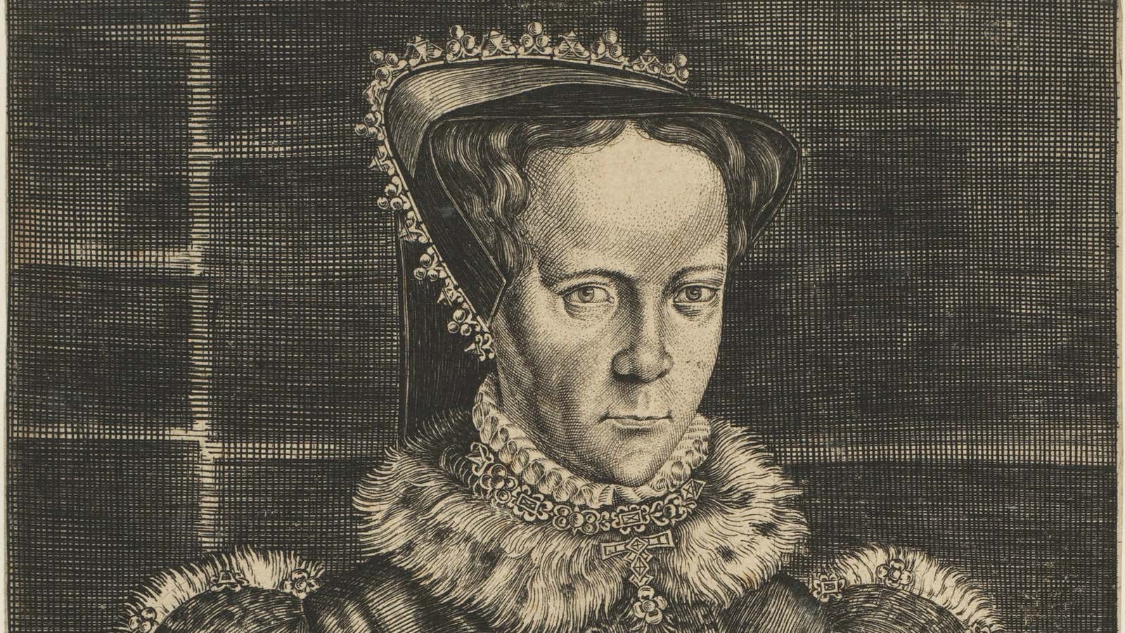 Mary, England’s first queen regnant, by Francis Delaram.