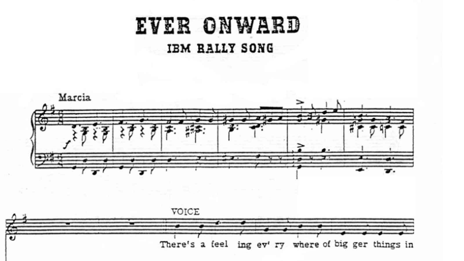 From the IBM Songbook.