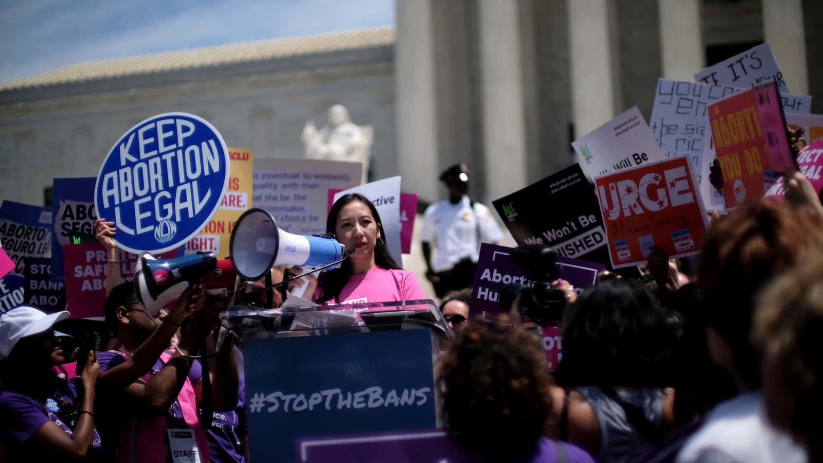 Planned Parenthood president Dr. Leana Wen speaks at a protest against anti-abortion legislation at the U.S. Supreme Court in Washington, U.S., May 21, 2019.