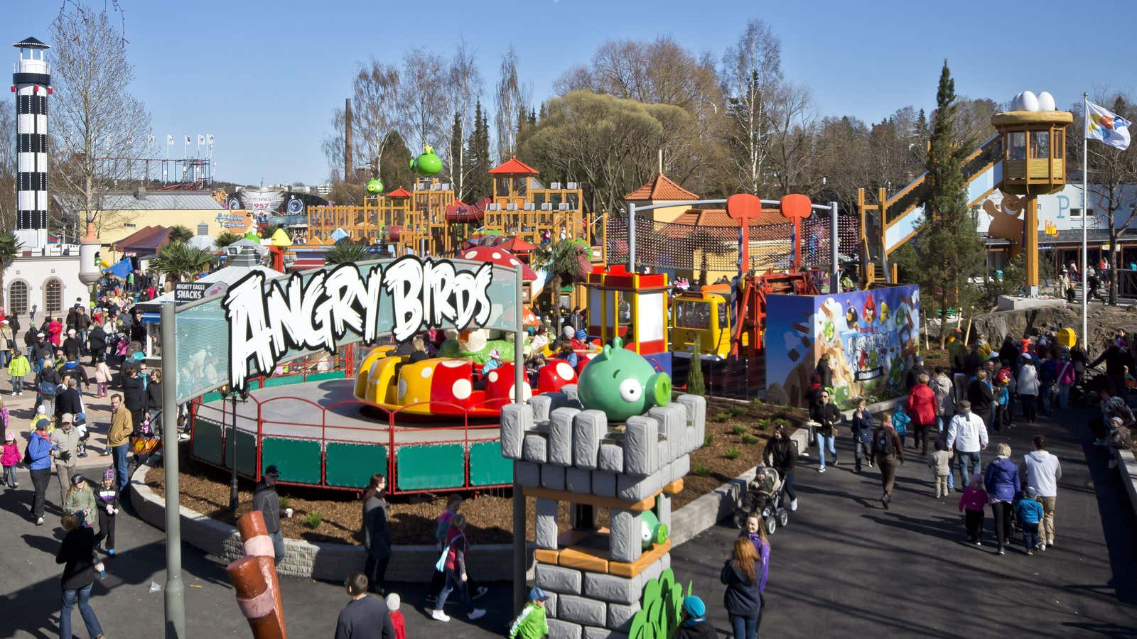 The Angry Birds franchise includes a theme park  in Finland.