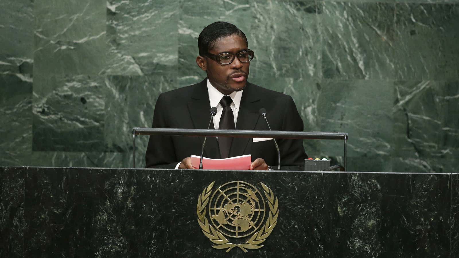 Teodoro Nguema Obiang Mangue, Vice-President of Equatorial Guinea.