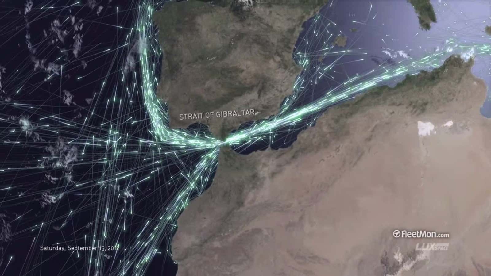 Watch the invisible patterns of sea cargo cover the earth