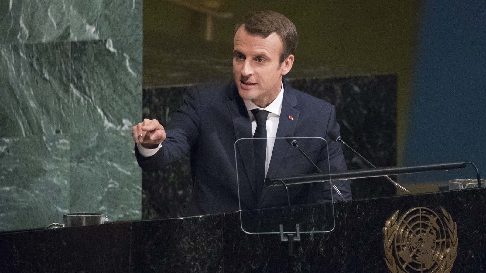 Can the young French president take on global leadership?