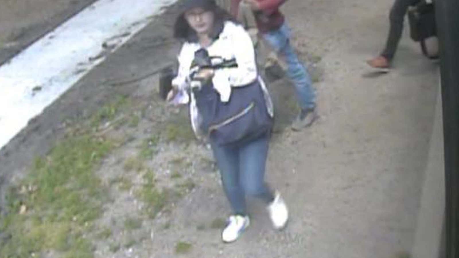Zhang Yingying, seen on a security camera at the University of Illinois.