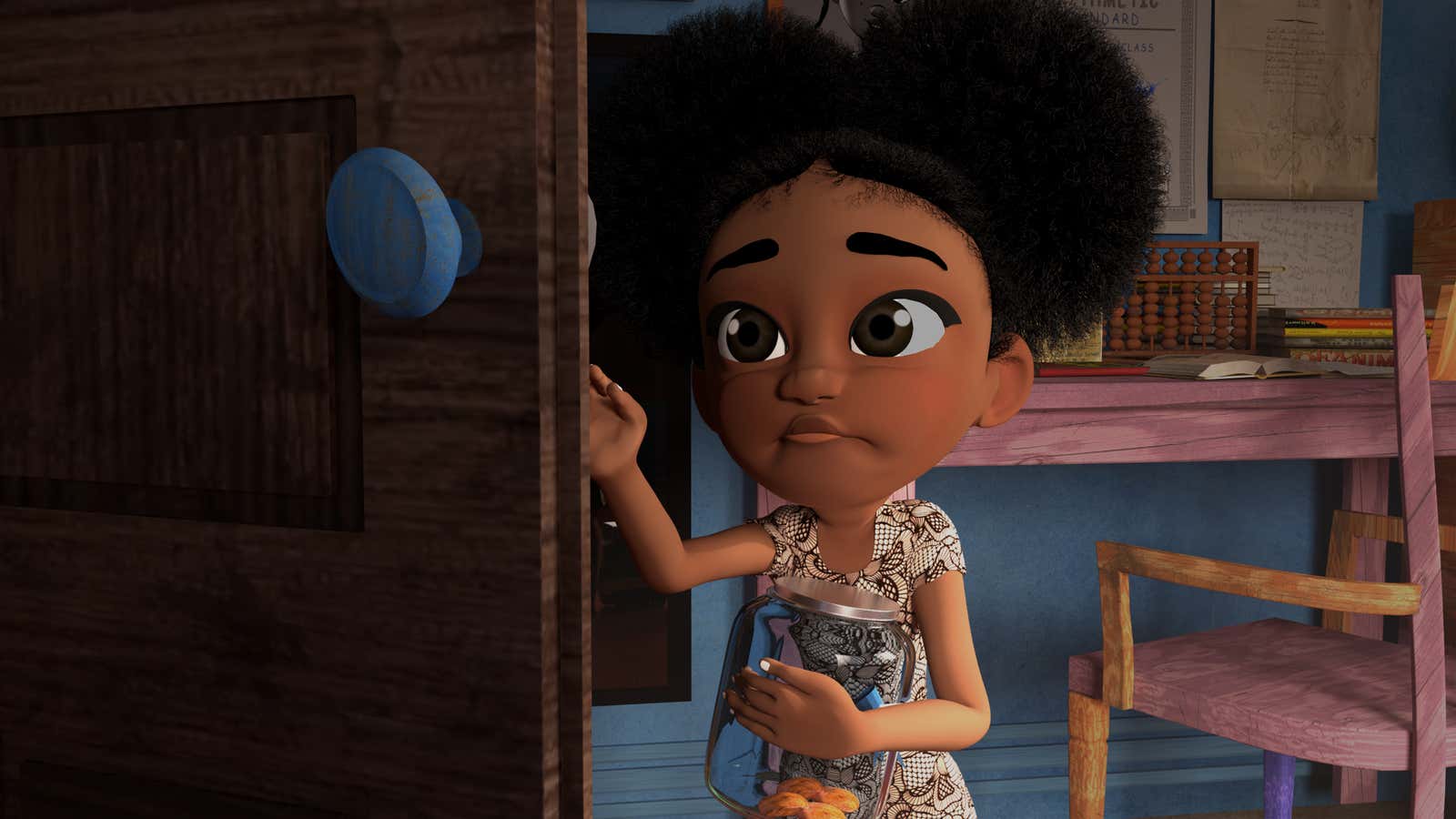 The lead character in Lady Buckit and the Motley Mopsters.