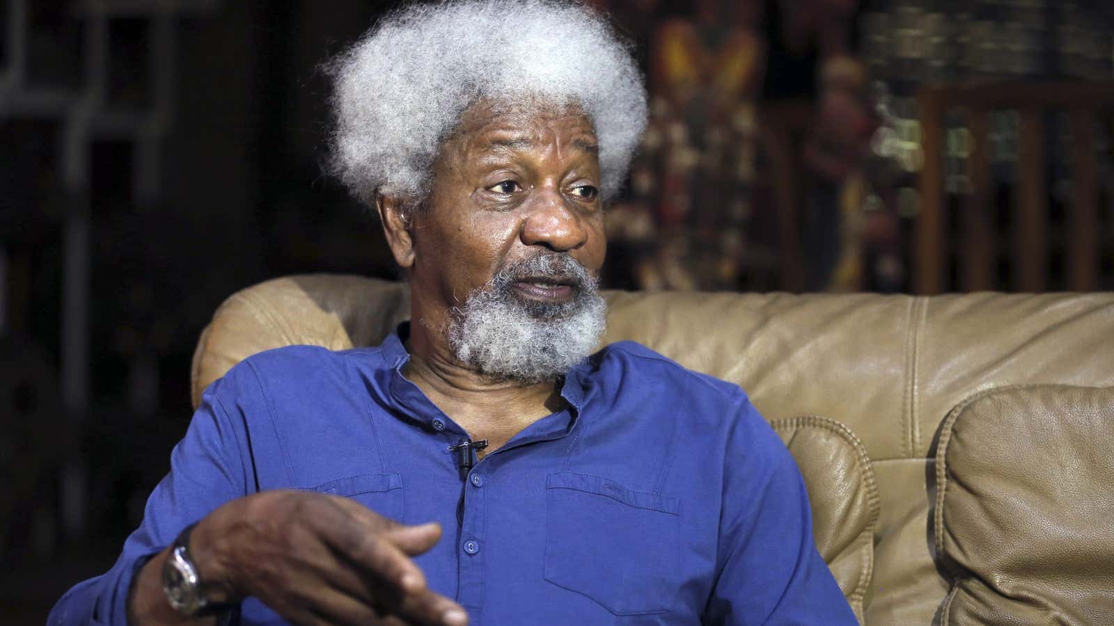 Nigerian Literature Nobel Laureate Wole Soyinka