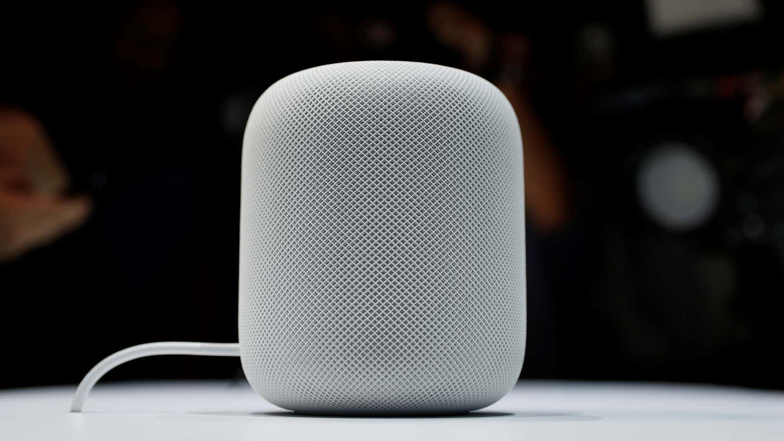 A prototype Apple HomePod is seen during the annual Apple Worldwide Developer Conference (WWDC) in San Jose, California, U.S. June 5, 2017. REUTERS/Stephen Lam –…