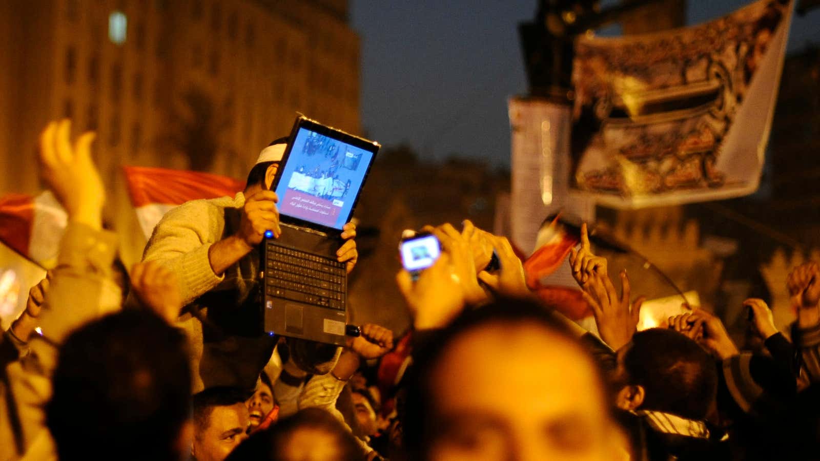 Technology played a major part in the uprisings in Egypt and other Arab countries.