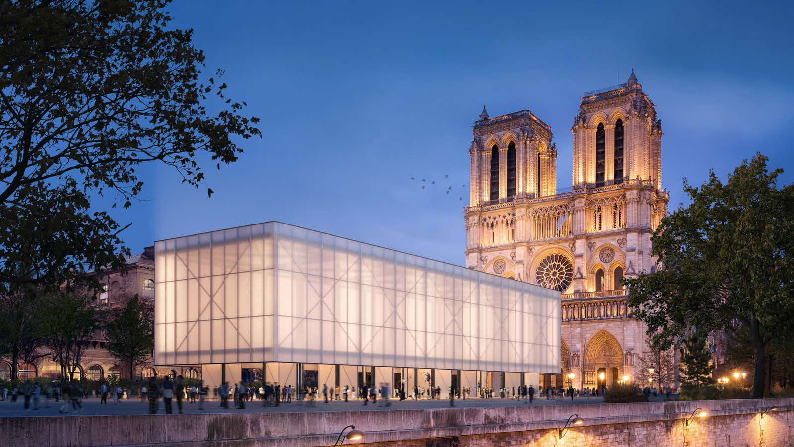 A rendering of Pavillon Notre-Dame from Gensler.