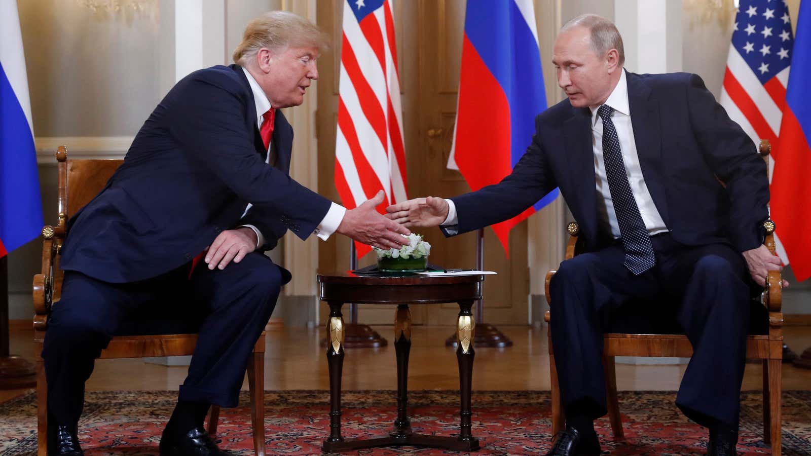 The handshake was a victory in itself for Putin.