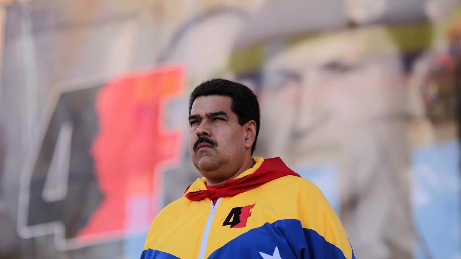 Venezuela’s President Nicolas Maduro attends a military parade to commemorate the 23rd anniversary of late president Hugo Chavez failed coup attempt, in Caracas in this…