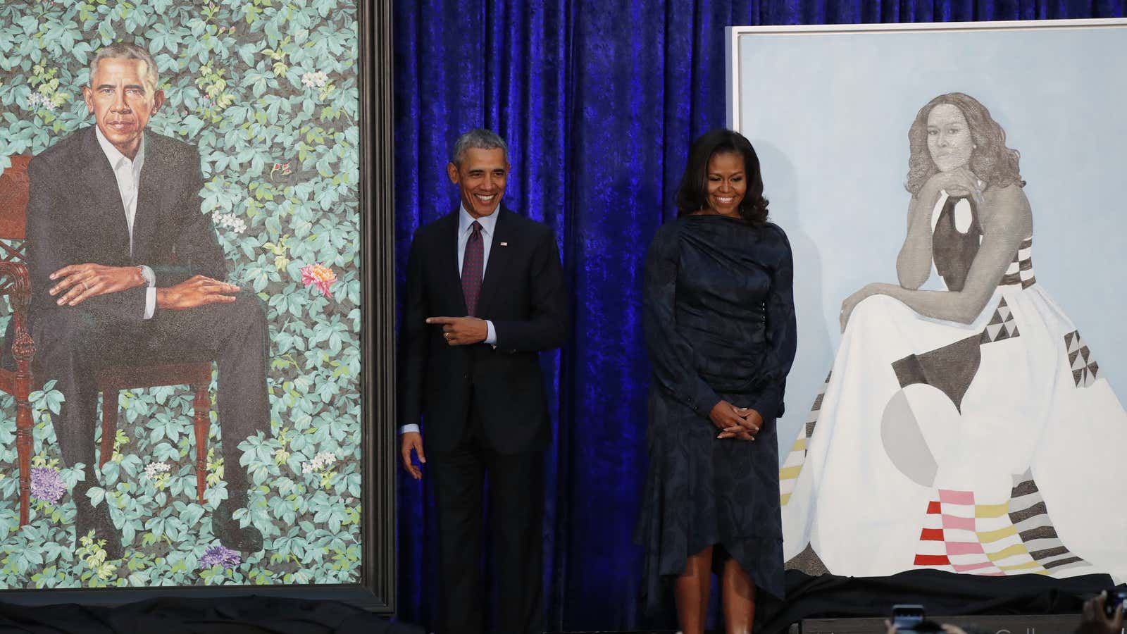 The official portraits of Barack and Michelle Obama, revealed on Monday to a social media frenzy, mark the Obamas’ latest act in reclaiming that unapologetic blackness.
