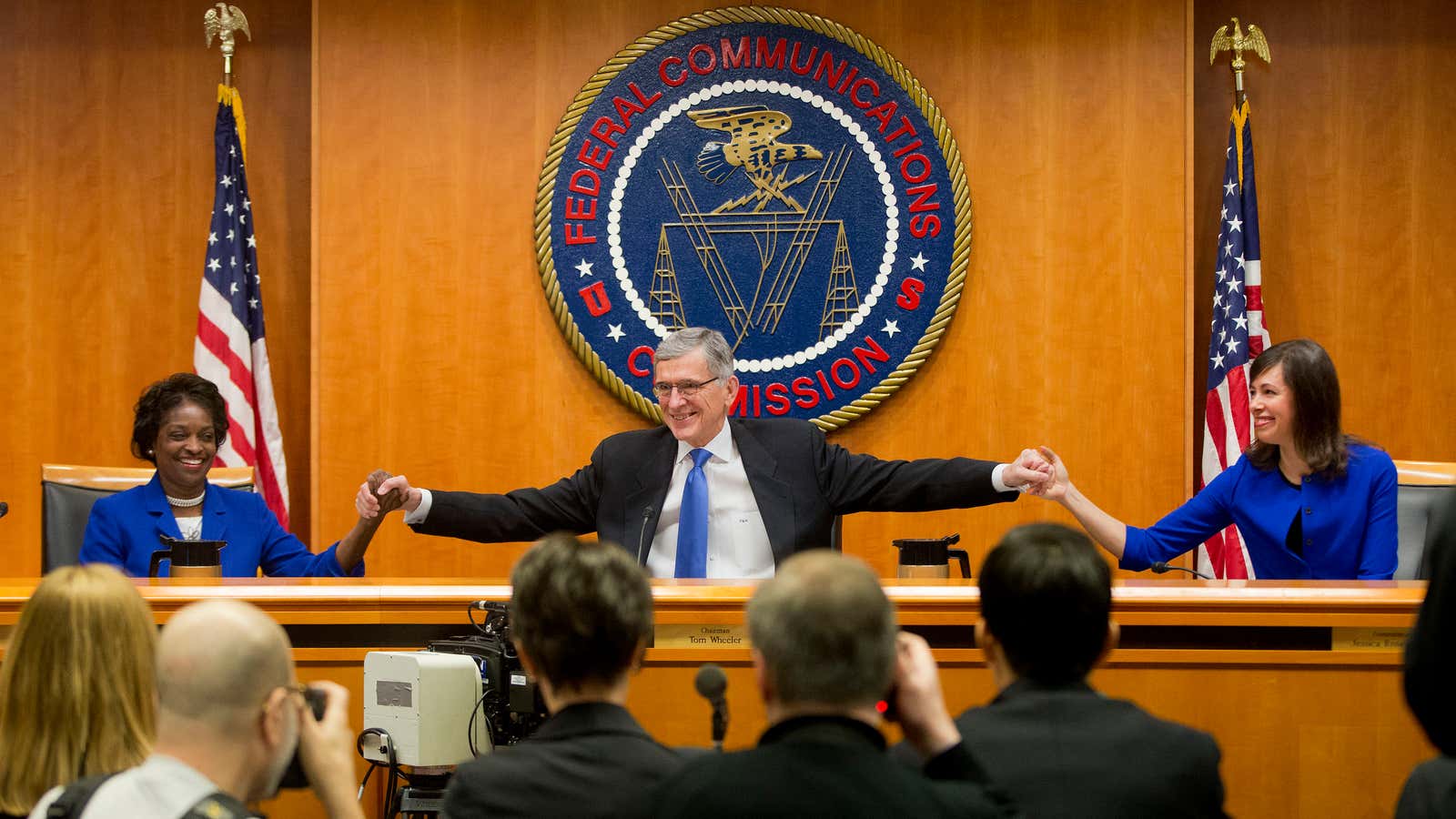 The Federal Communication Commission smiles in the battle for net neutrality.