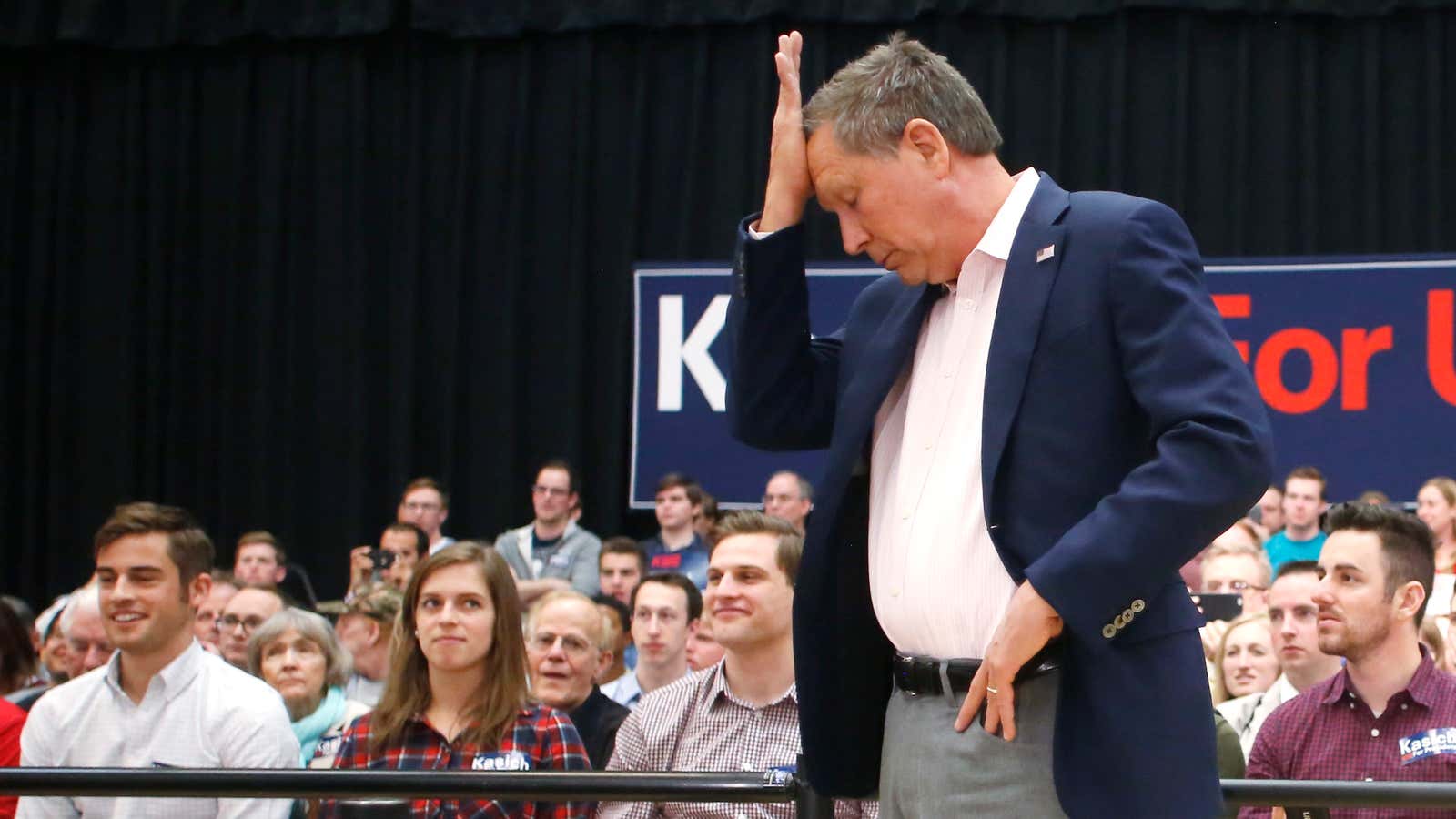 It’s the end of the road for John Kasich.
