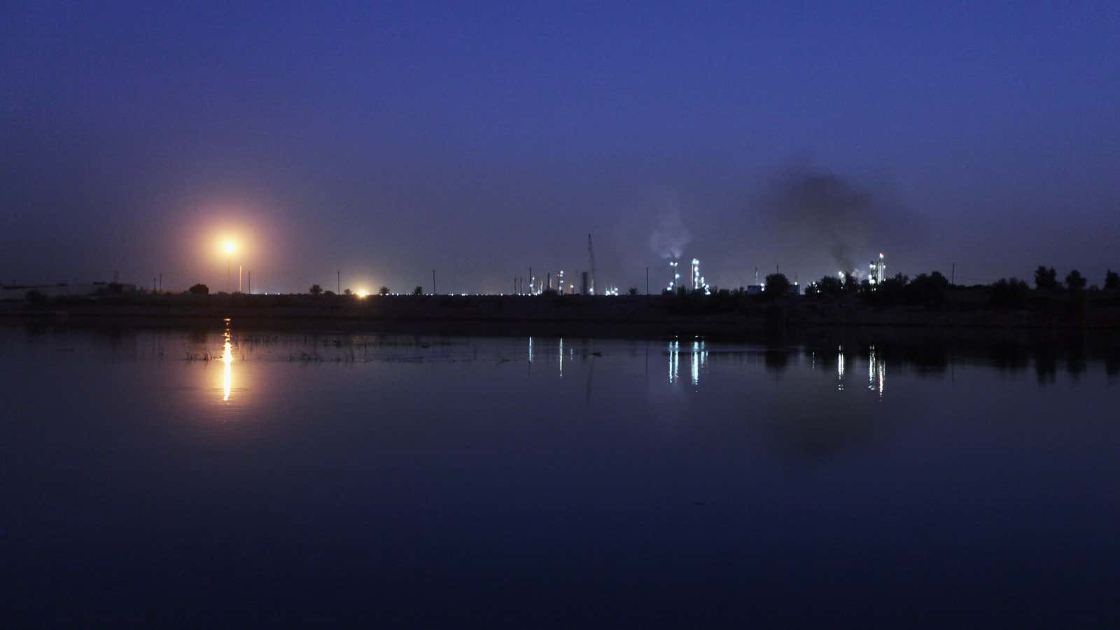 The Al Doura oil refinery in Baghdad.