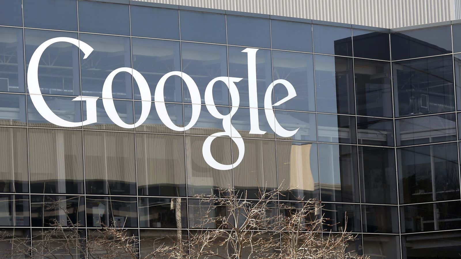 FILE – This Jan. 3, 2013, file photo shows a Google sign at the company’s headquarters in Mountain View, Calif. When it comes to the…