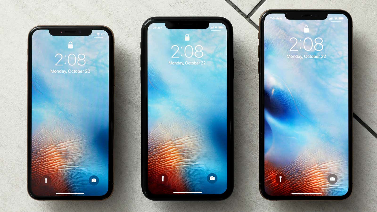The iPhone XR: the odd one out.