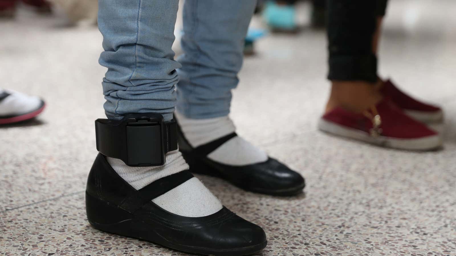 Parents can fit teens with a more feature-rich version of the ankle monitor worn by immigrants captured by ICE.