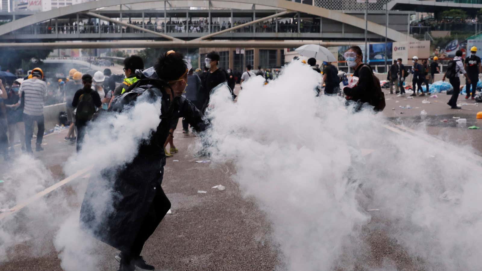 Big clashes in the heart of Hong Kong.