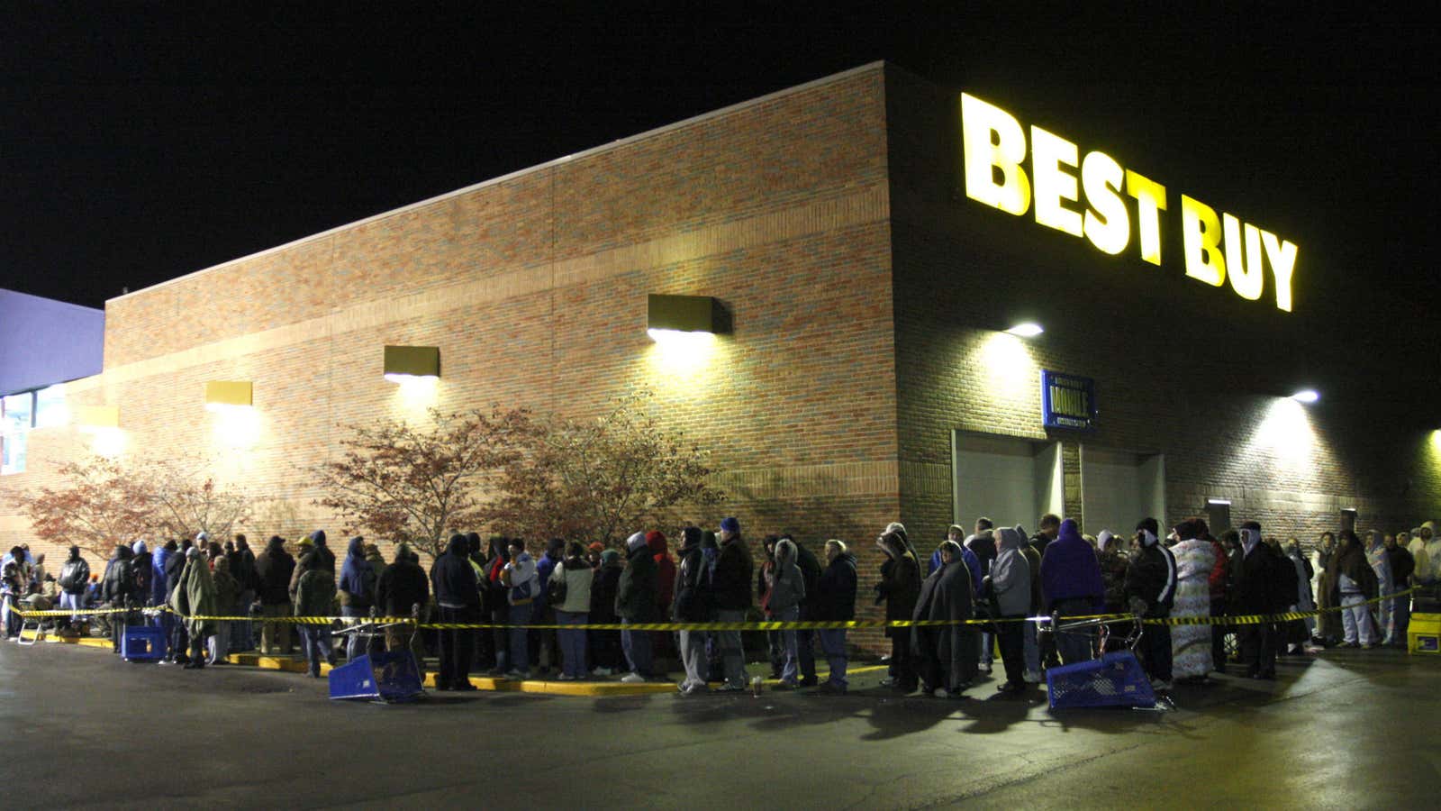 It’s become common practice for Americans to line up in the middle of the night waiting for stores like Best Buy and Target to open on Black Friday, the day after Thanksgiving.