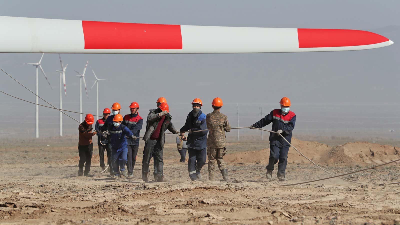 Installation of wind farms has become a major source of global employment.