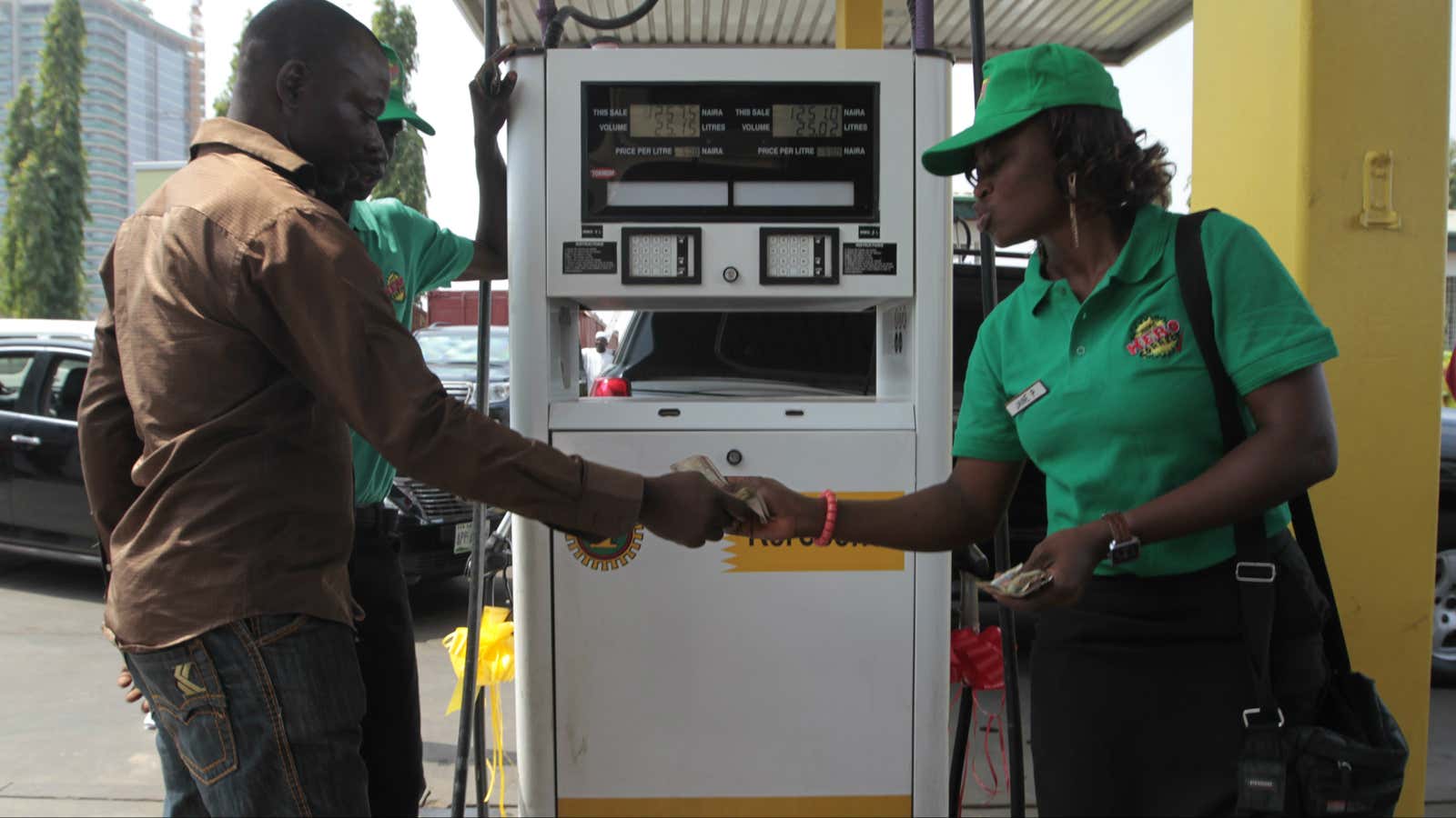 An NNPC gas station. The national company will be split into 30 units.
