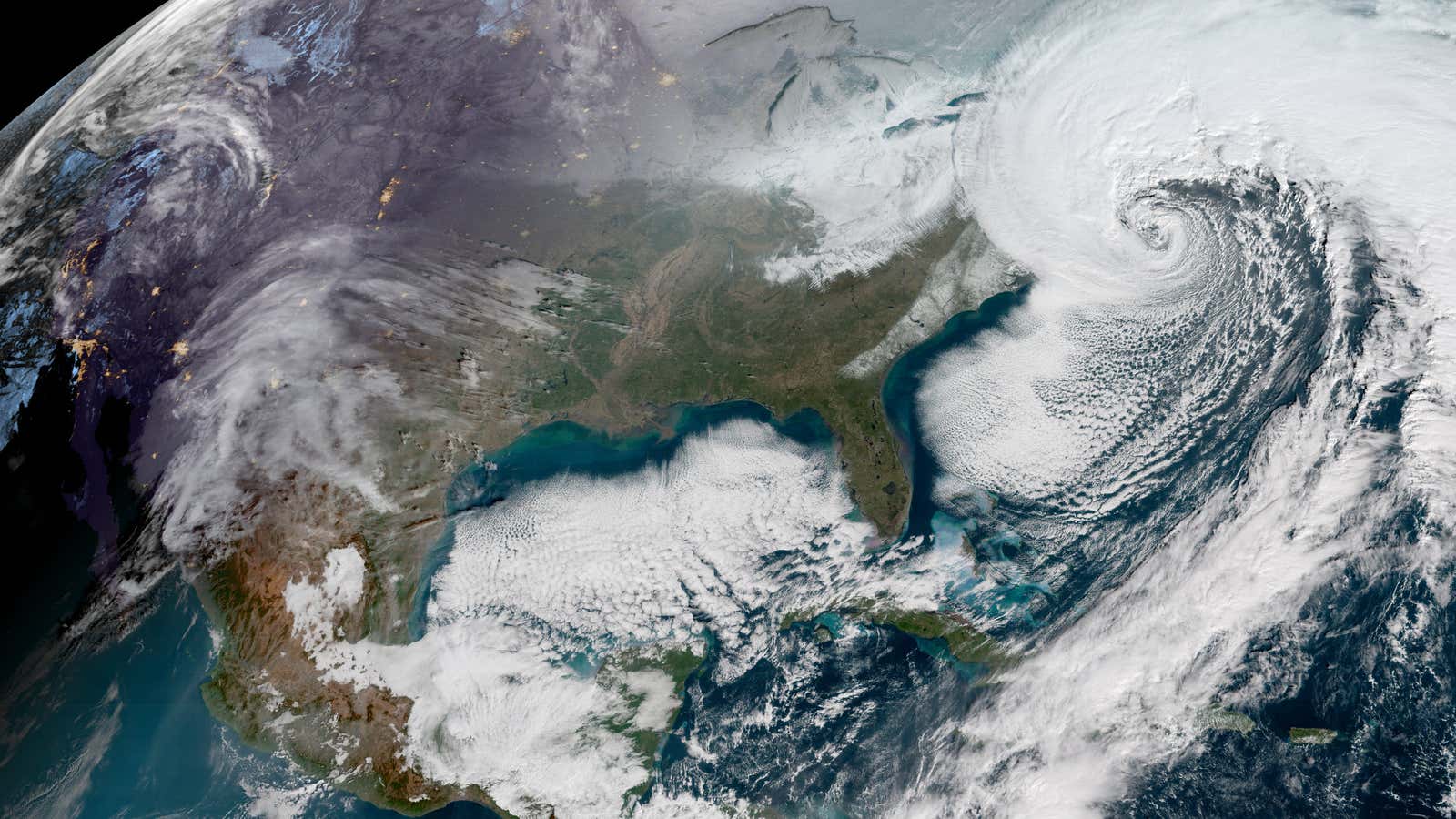 The bombogenesis is upon the US. And there’s more.