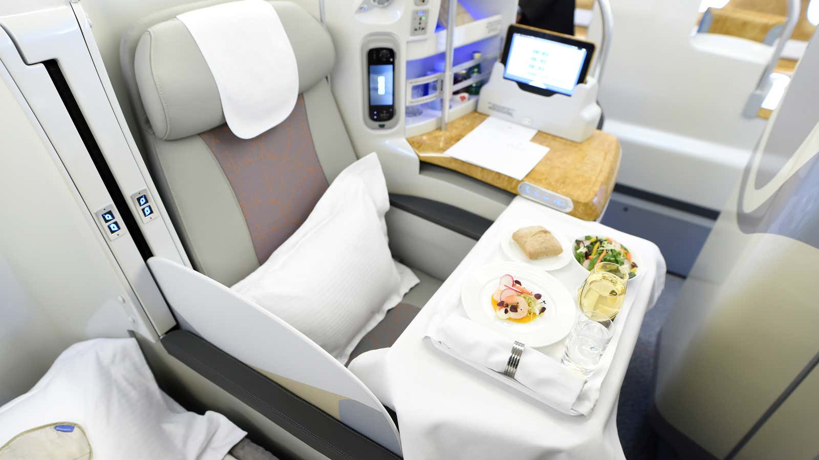 Spend your way to a free business class seat.