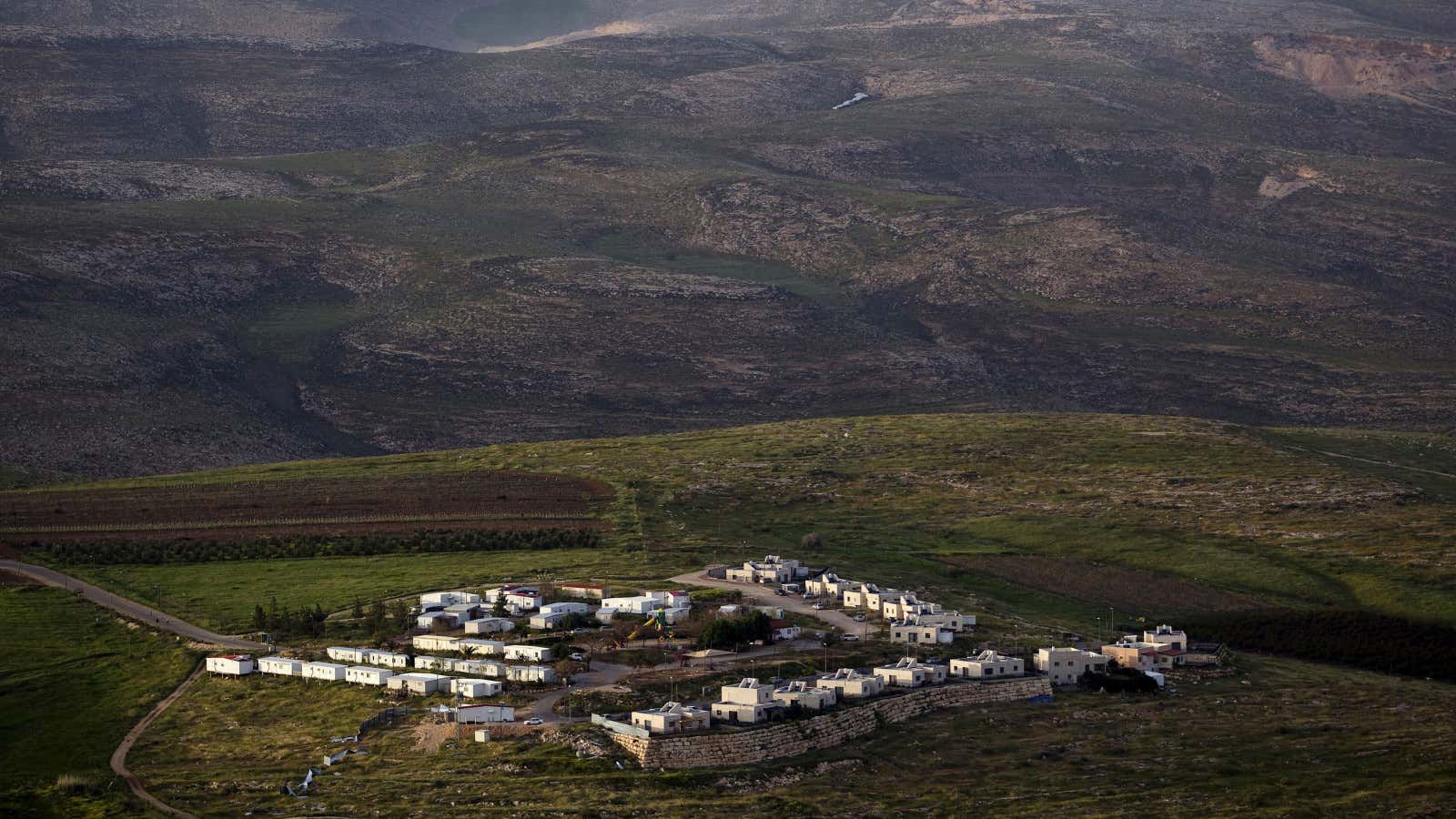 A settlement in the West Bank near Ramallah.