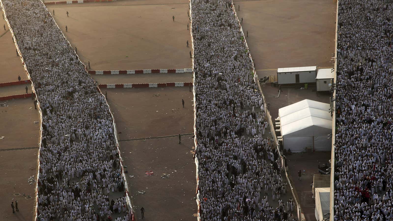 Muslim pilgrims at hajj.
