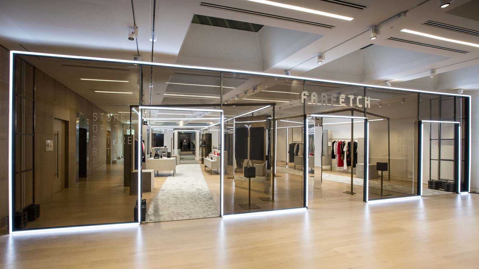 Step on into the future of retail, at least as Farfetch sees it.