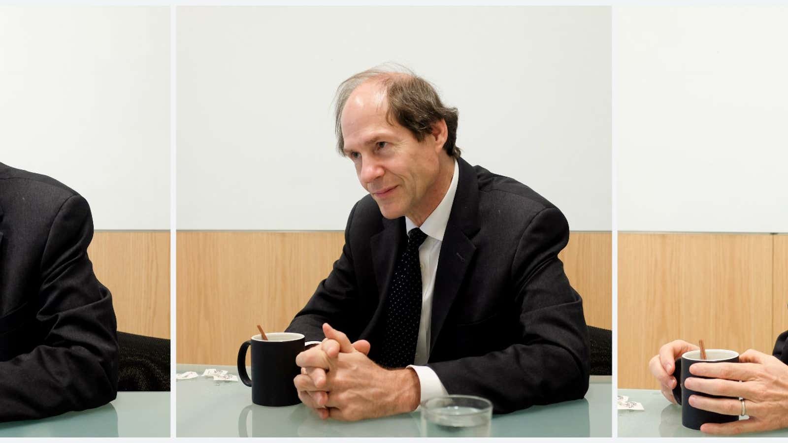 Sunstein’s default is Splenda in his coffee. But Quartz only had sugar. So did he have a choice?