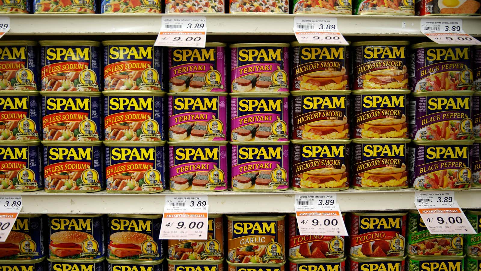 “Cold or hot… Spam hits the spot.”