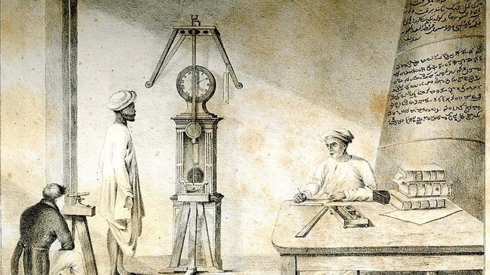 A chronometer inside the Madras Observatory.