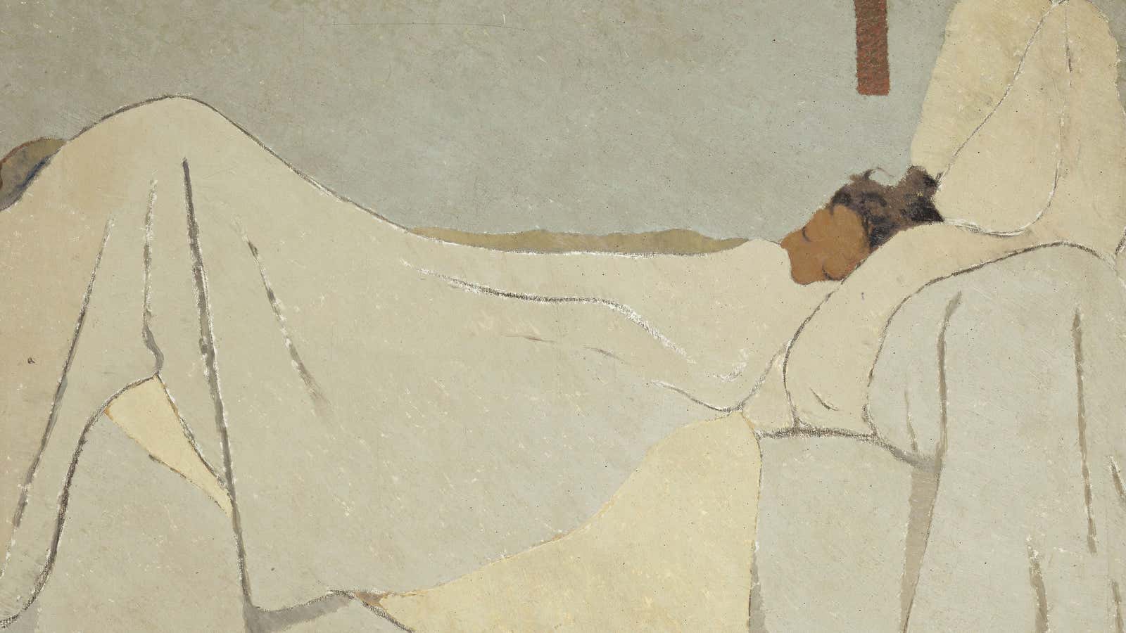 Au lit (In Bed), by Édouard Vuillard
