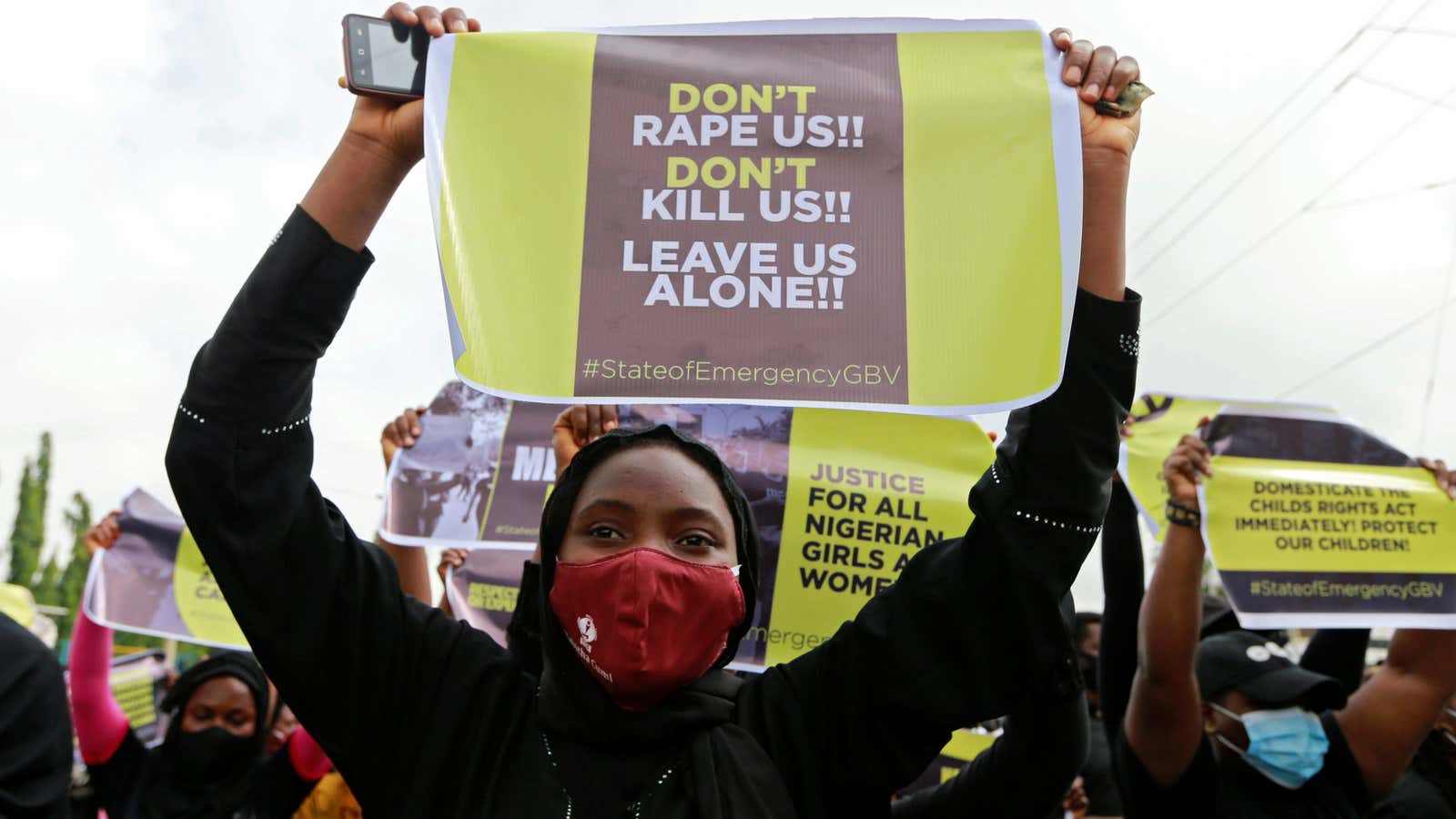 Protests against sexual violence have broken out in Nigerian cities after high profile incidents.
