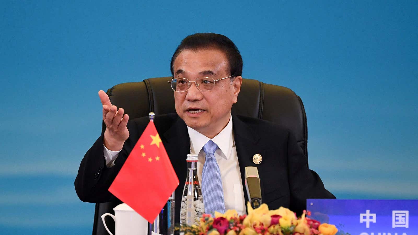 China’s premier Li Keqiang spoke with UK business leaders today.