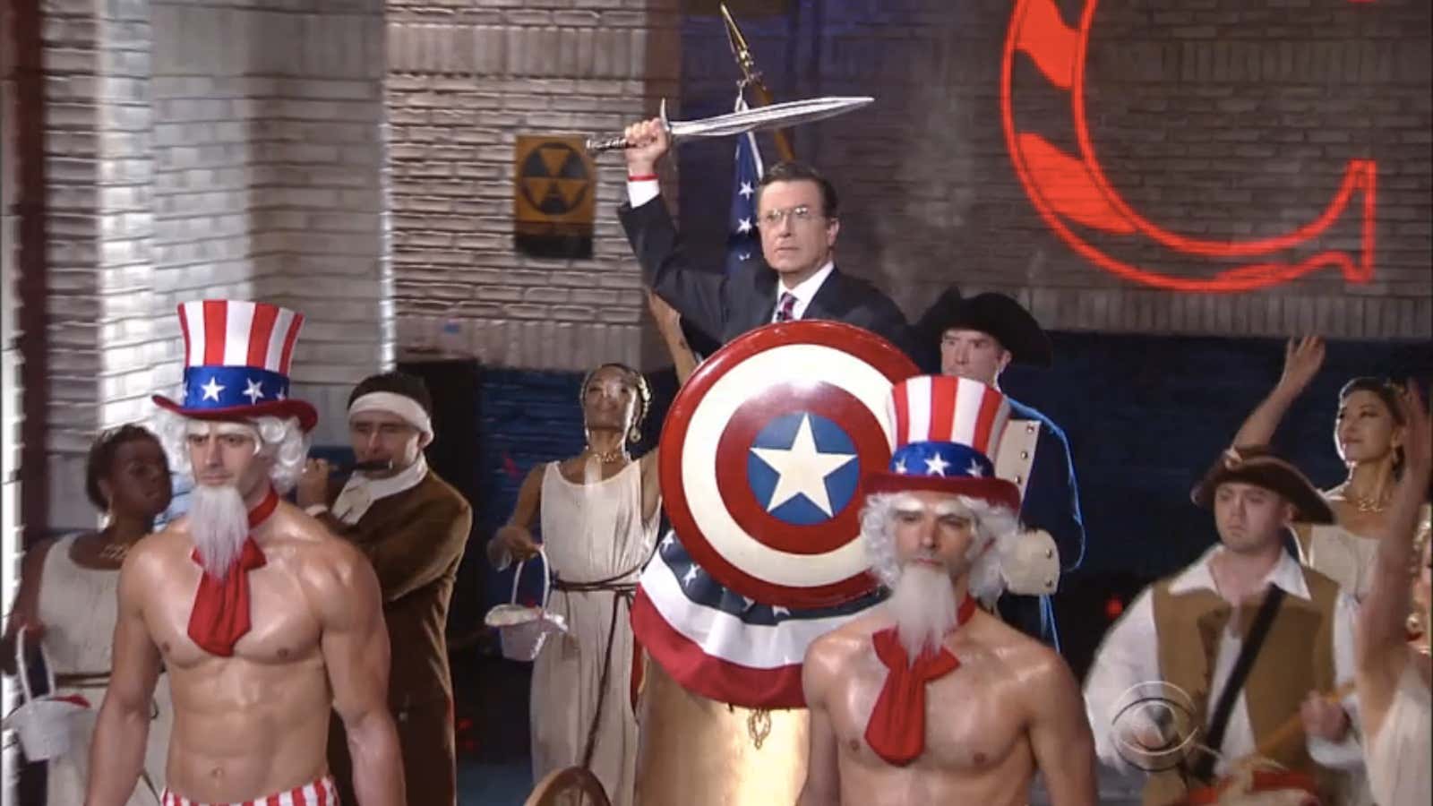 Stephen Colbert’s “Colbert Report” alter ego made an epic return to TV.
