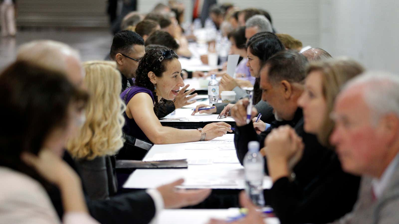 If you’re at a job fair, you may already be in trouble.