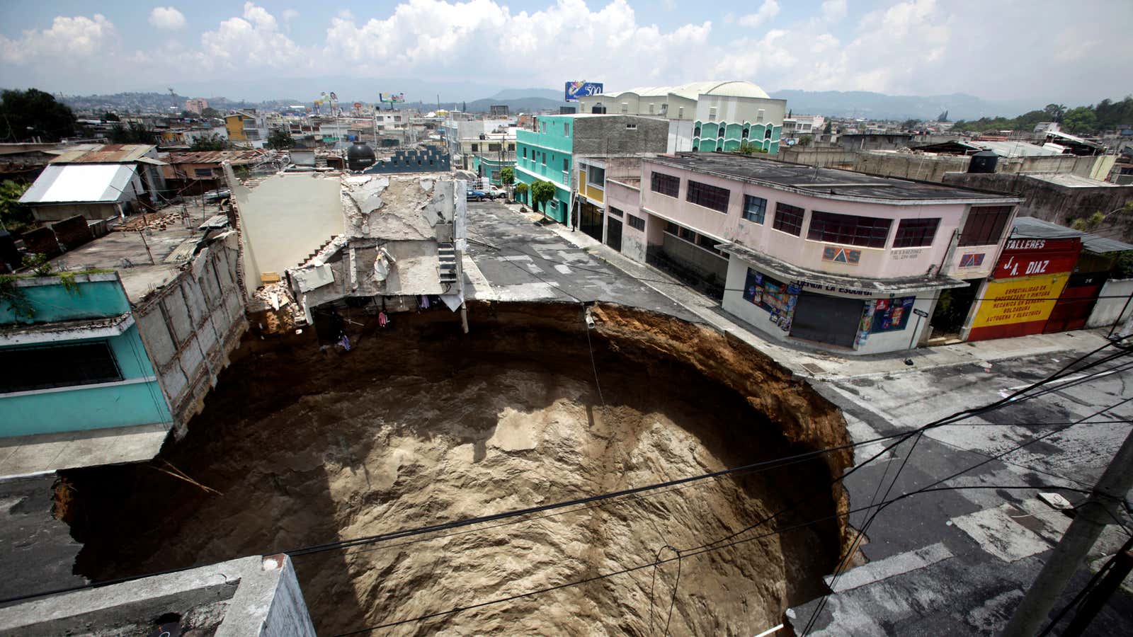 This 2010 sinkhole in Guatemala swallowed a three-story building.